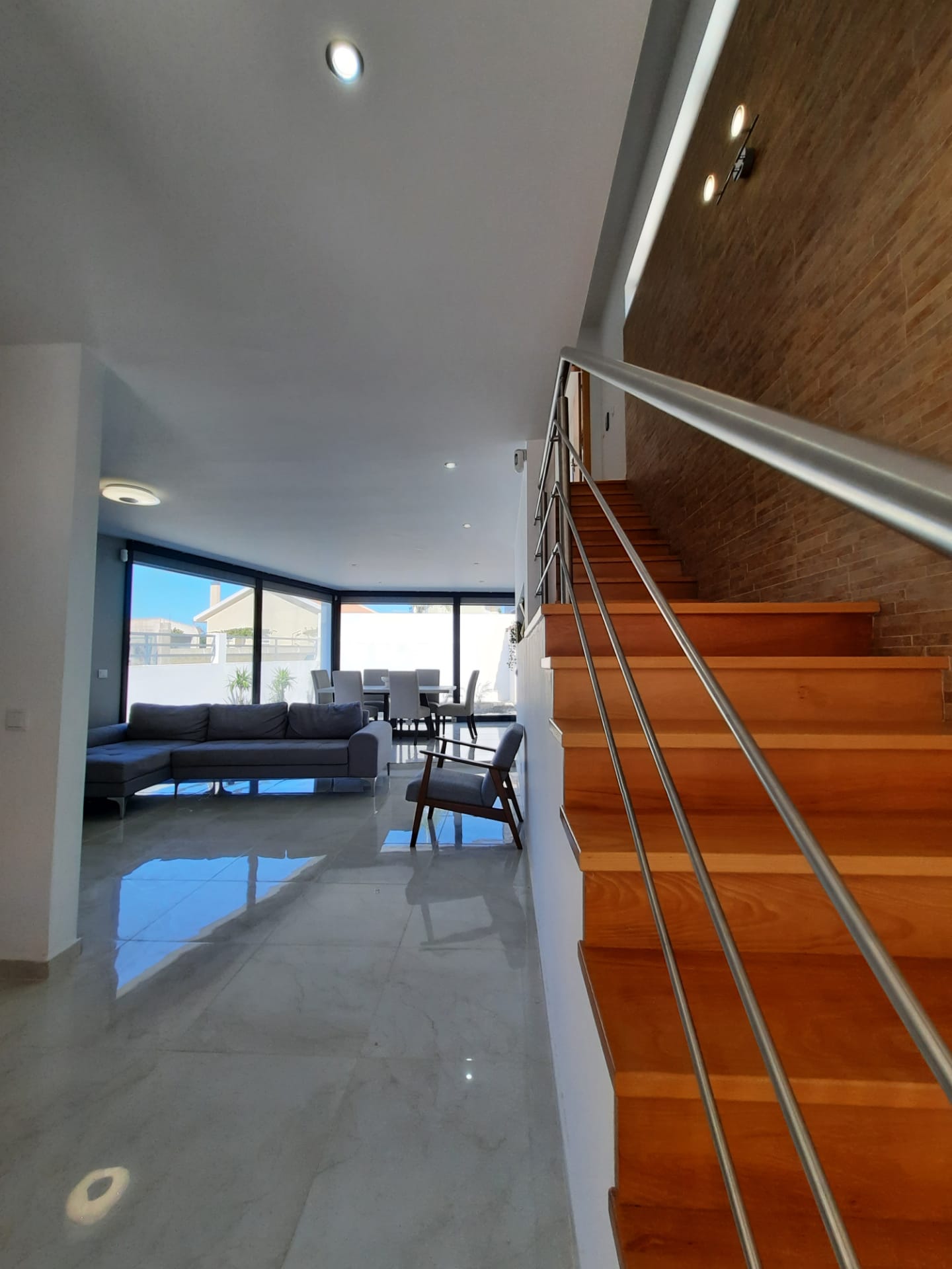 Modern open-plan home interior